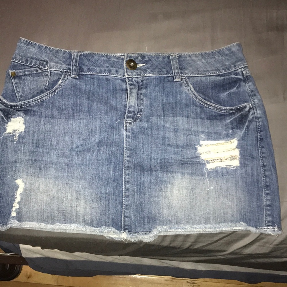 Jean Mini skirt